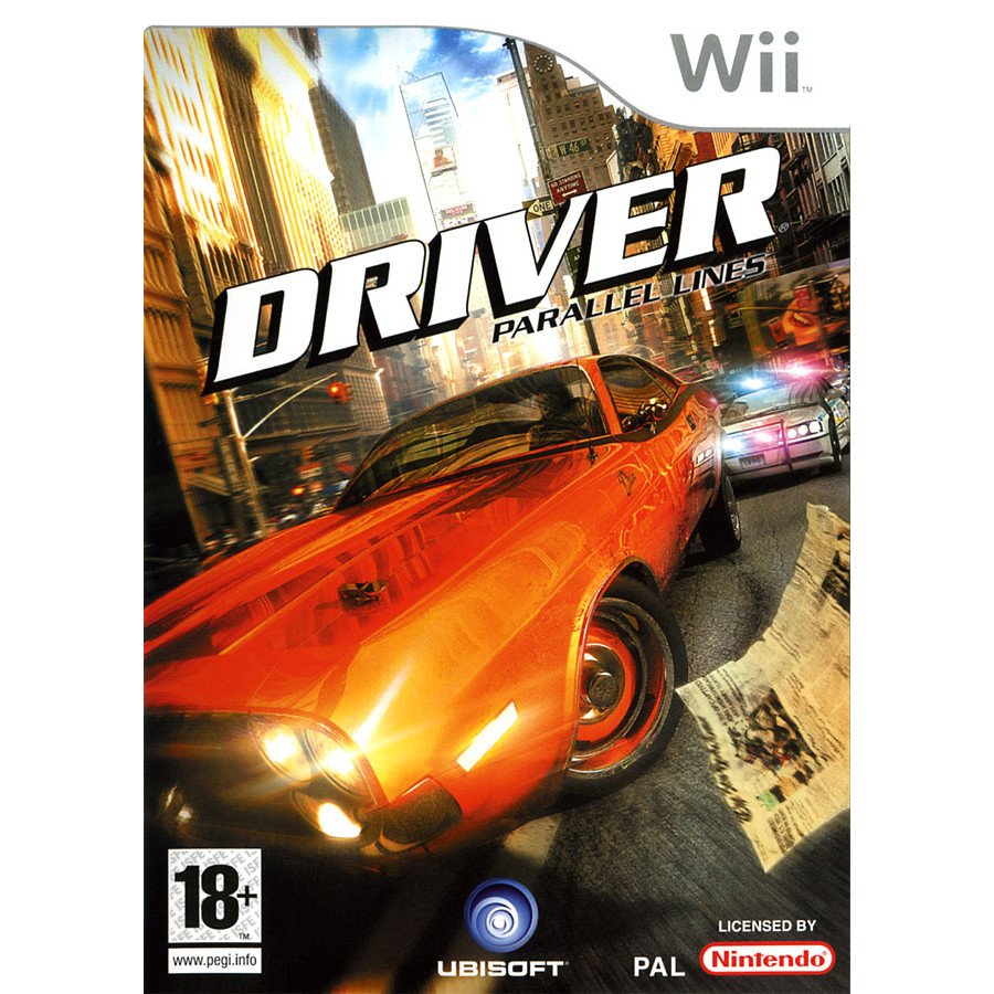 Driver nintendo. Driver Parallel lines обложка. Ubisoft Wii.