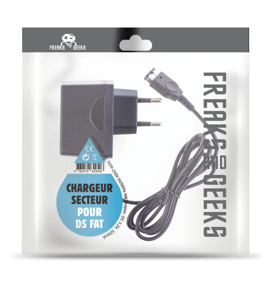 Chargeur Pour Secteur Ds Fat ou GB advance SP Freaks And Geeks Neuf