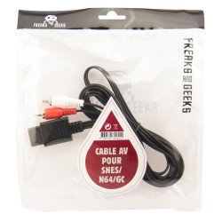 Cable Video Av Pour Snes / Gc / N64 Neuf