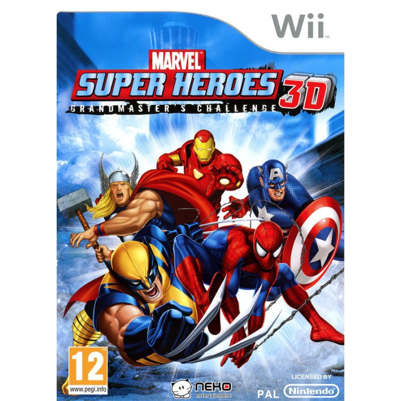 WII Marvel Super Heroes 3D Cib