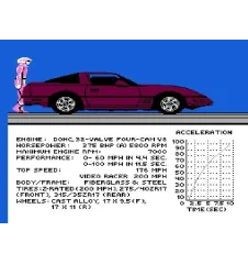 Nes Corvette Zr-1 Challenge Loose + Notice Pal B Fra