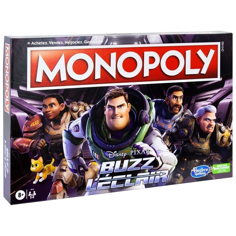 Monopoly Disney Pixar Buzz L'eclair