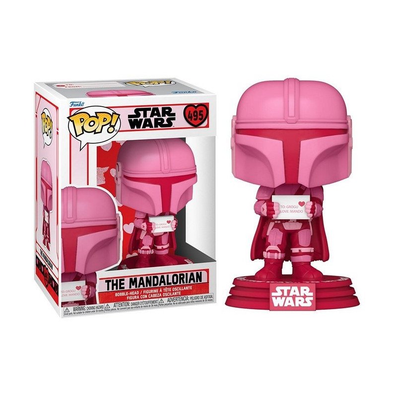 Funko Pop Star Wars Valentine The Mandalorian n°495