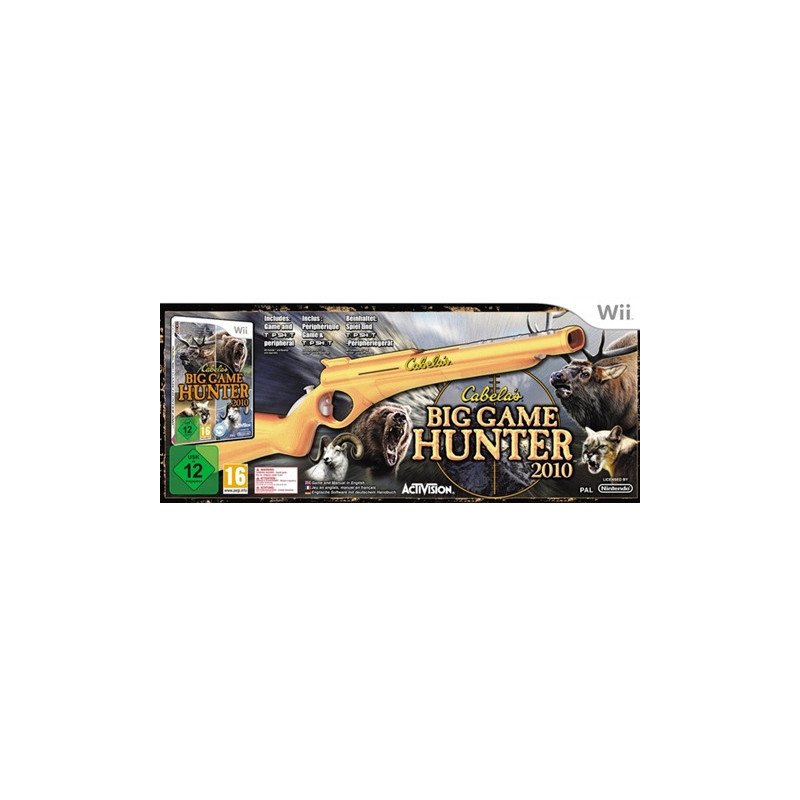 WII Pack Top Shot Cabela's Big Game Hunter 2010 USK Cib