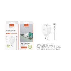 Chargeur Cable + Secteur Type C Pour Iphone 25w