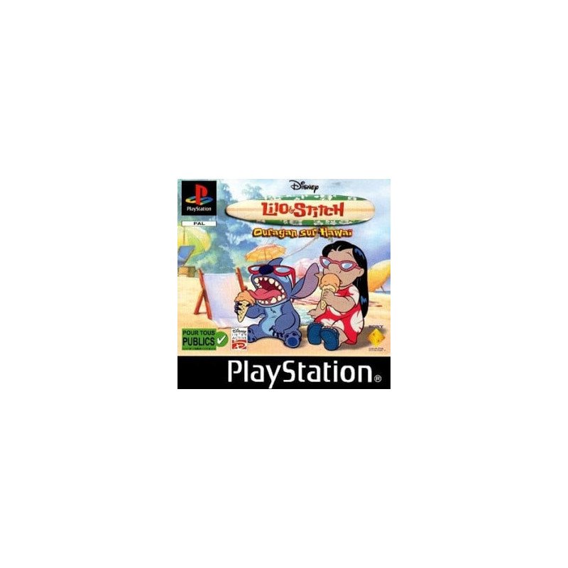 PS1 Disney Lilo Et Stitch Ouragan Sur Hawaii Sn + Carte Mémoire Edition Limitée