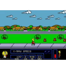 Game Gear The Simpsons Bart Vs The Space Mutants Avec Notice Loose