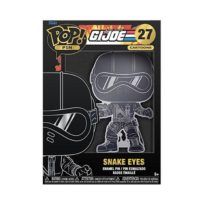 Funko pop pin Gi Joe Cartoons snake eyes n°27