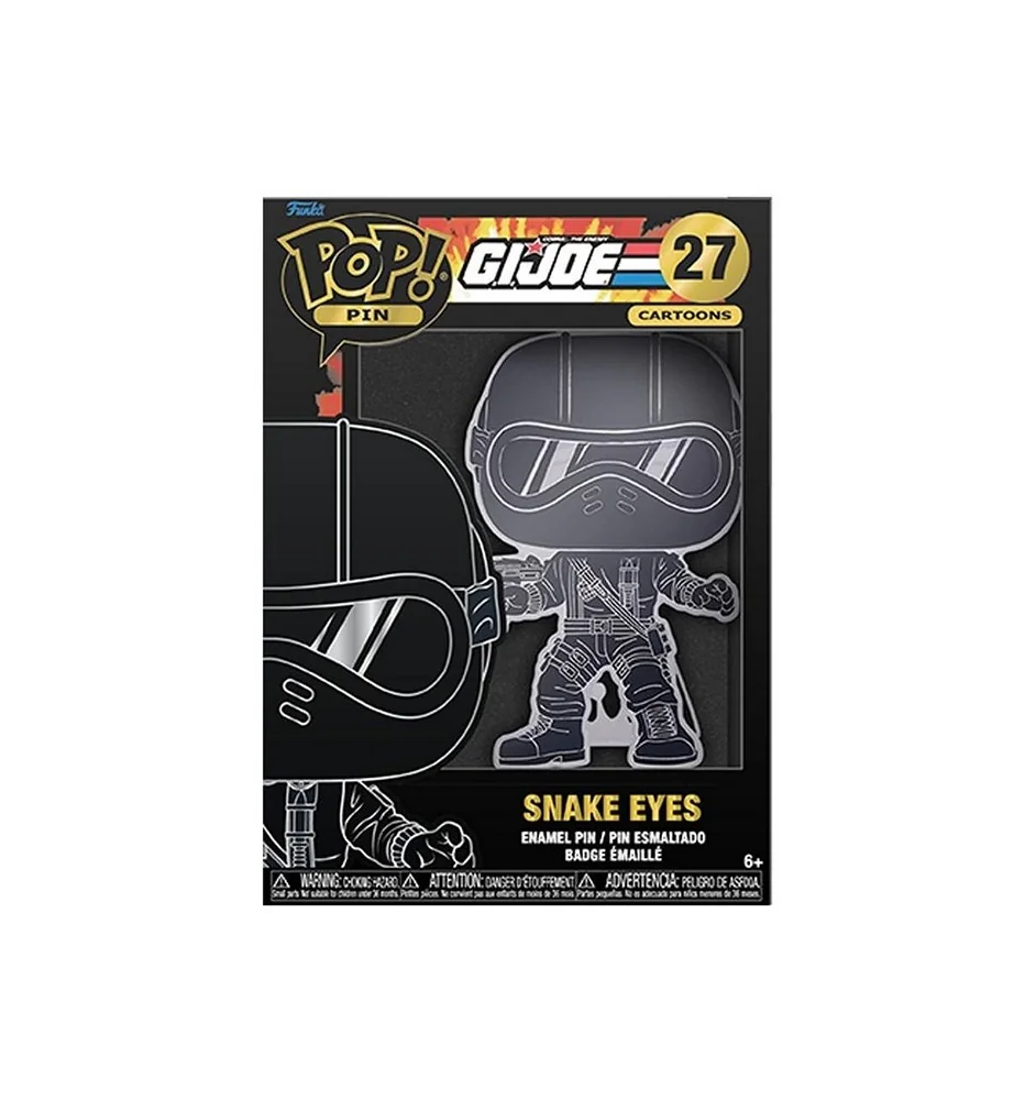 Funko pop pin Gi Joe Cartoons snake eyes n°27