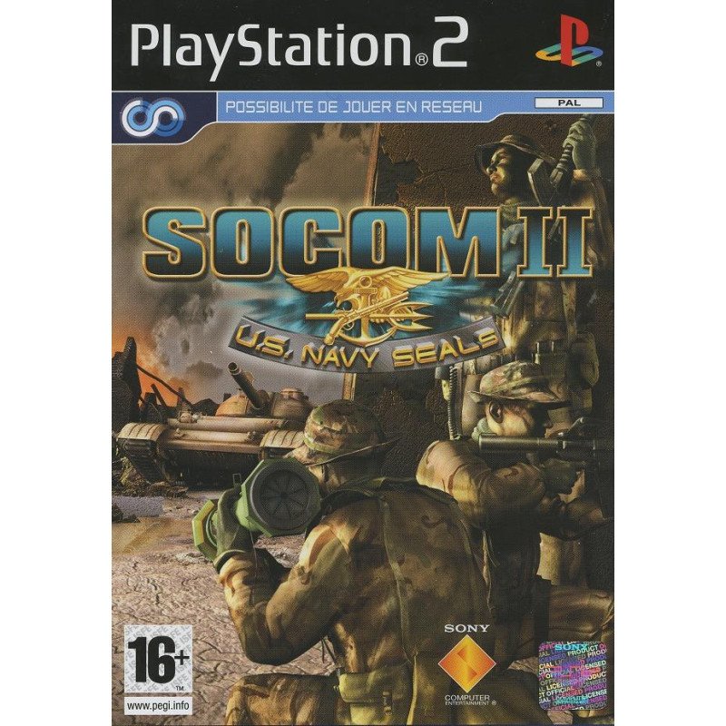 PS2 Socom II U.S .Navy Seals Cib