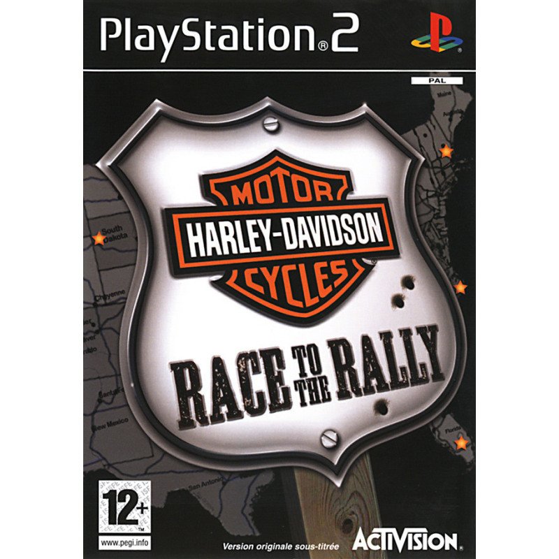 PS2 Harley-Davidson Motor Cycles Race To The Rally cib