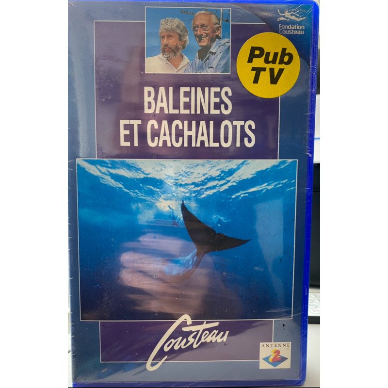 VHS Cousteau Baleines Et Cachalots 4 Neuf