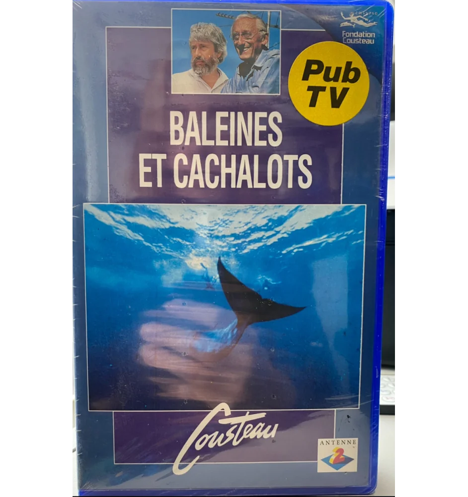 VHS Cousteau Baleines Et Cachalots 4 Neuf