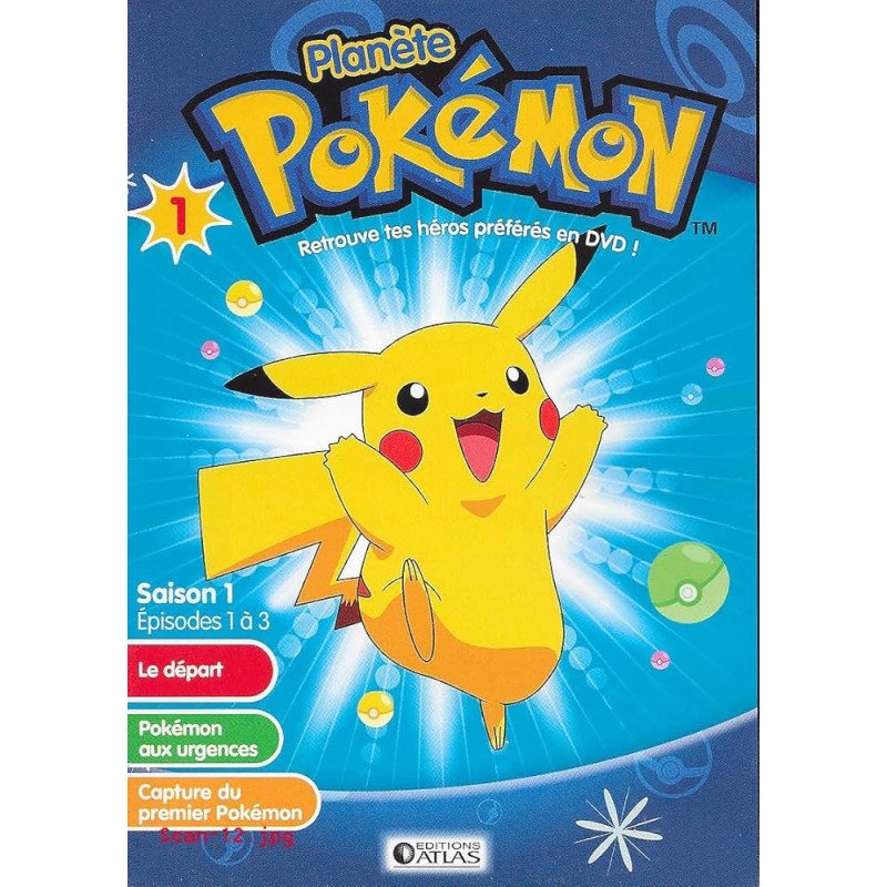 DVD Planete Pokemon saison 1 ep 1 à 3