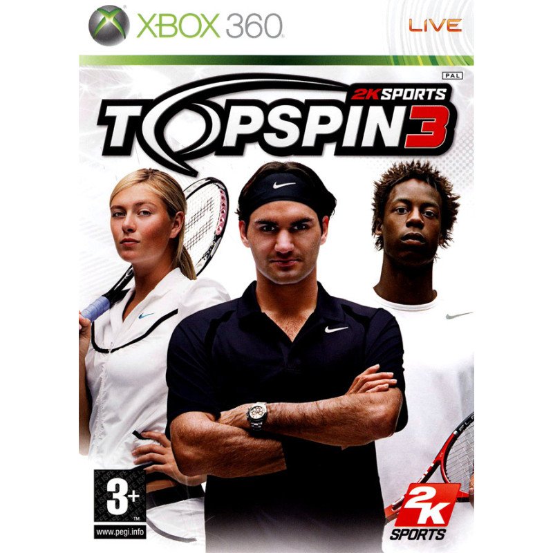 Xbox 360 Top Spin 3 sn