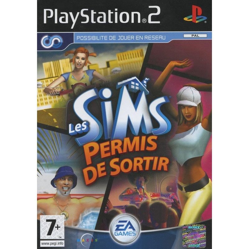 PS2 les sims permis de sortir cib
