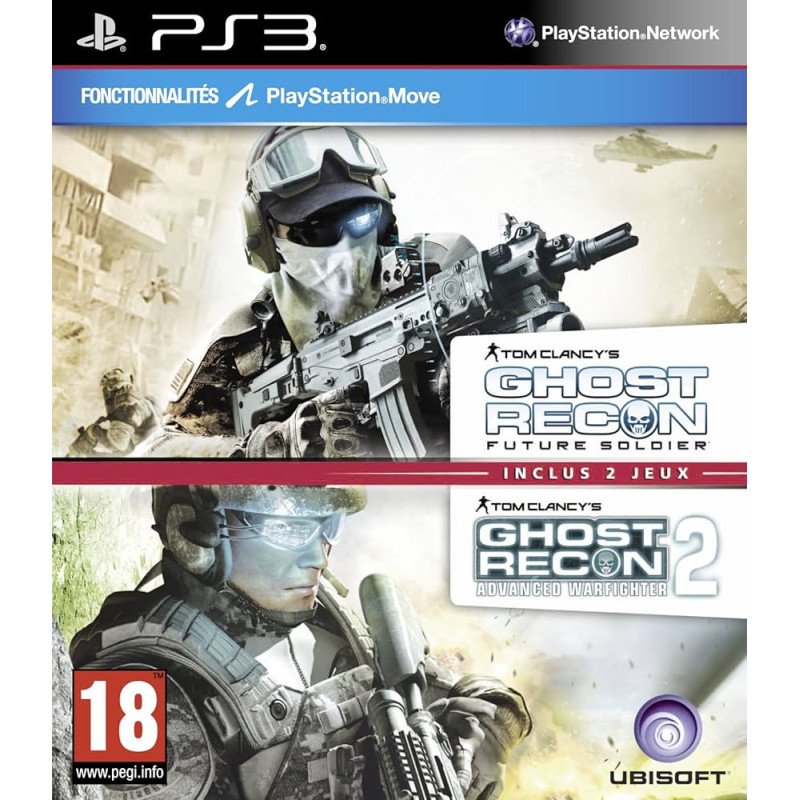 PS3 Ghost recon future soldier + advanced warfighter 2 cib