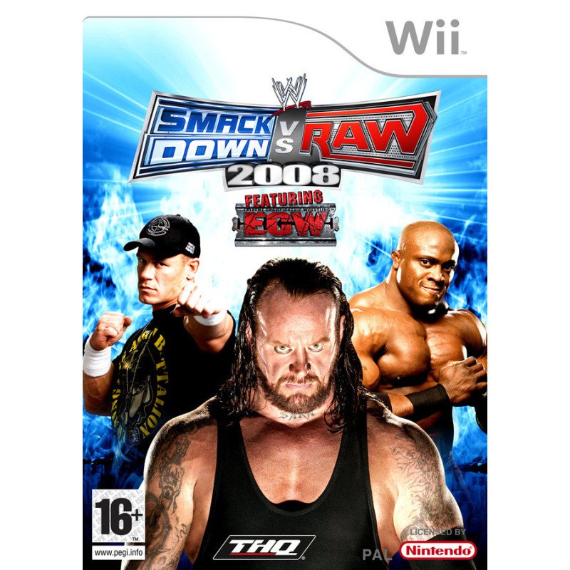WII Smackdown Vs Raw 2008 Cib
