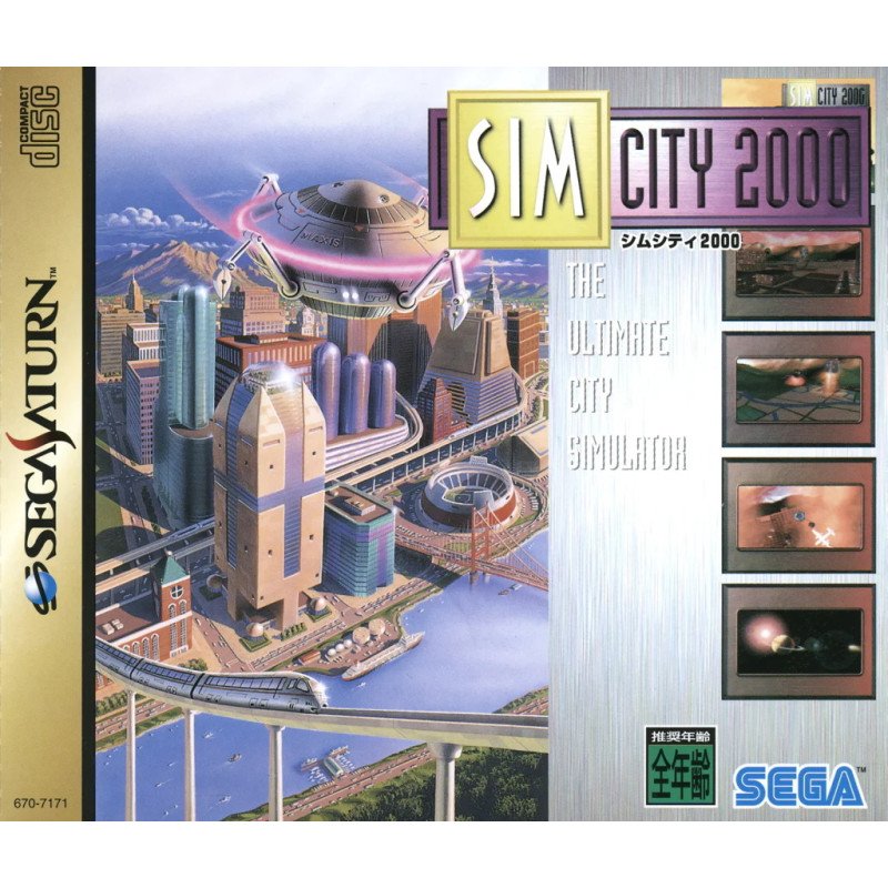 Sega Saturn Sim City 2000 Cib Jap
