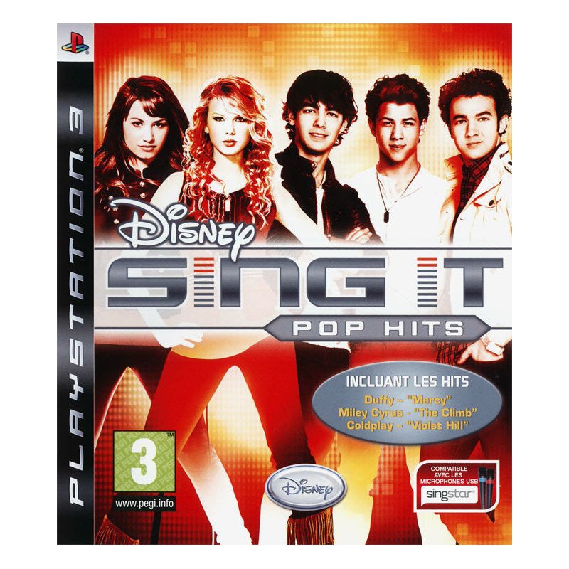 PS3 Disney sing it pop hits cib