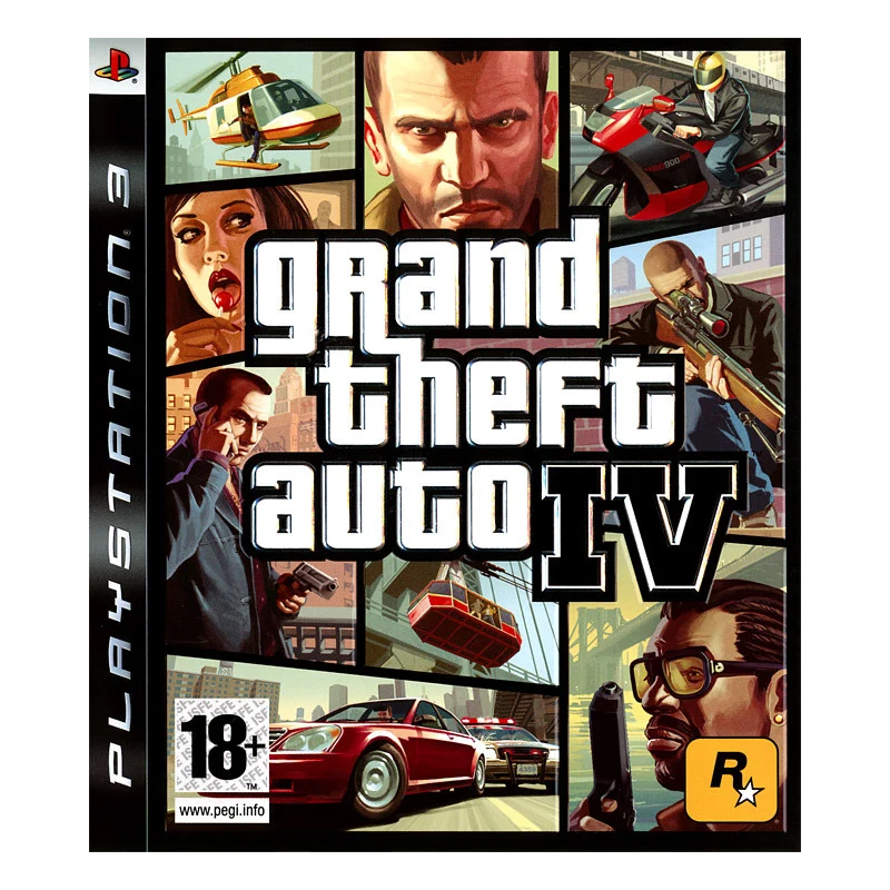 PS3 Grand Theft Auto IV sn + Map