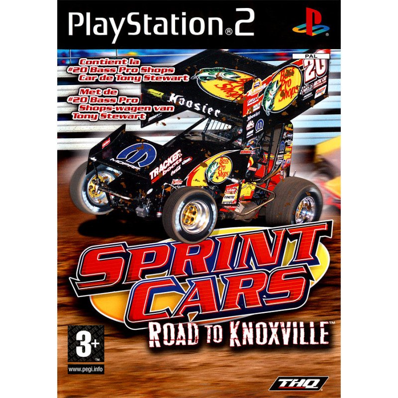 PS2 sprint cars road to Knoxville cib