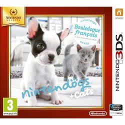 3DS Nintendogs + cats bouledogue francais Nintendo Select cib