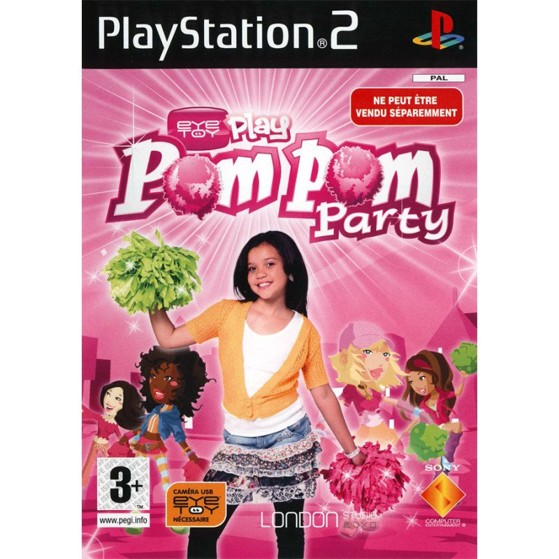 PS2 Eyetoy play pompom party Cib