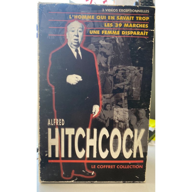 VHS Coffret collection 3 VHS Alfred Hitchcock