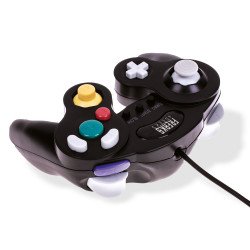 Manette Noire Wii GameCube avec fonction Turbo et Slow Neuve