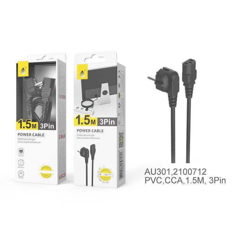 Câble 1,50m pour Alimentation PC / PS3 Fat