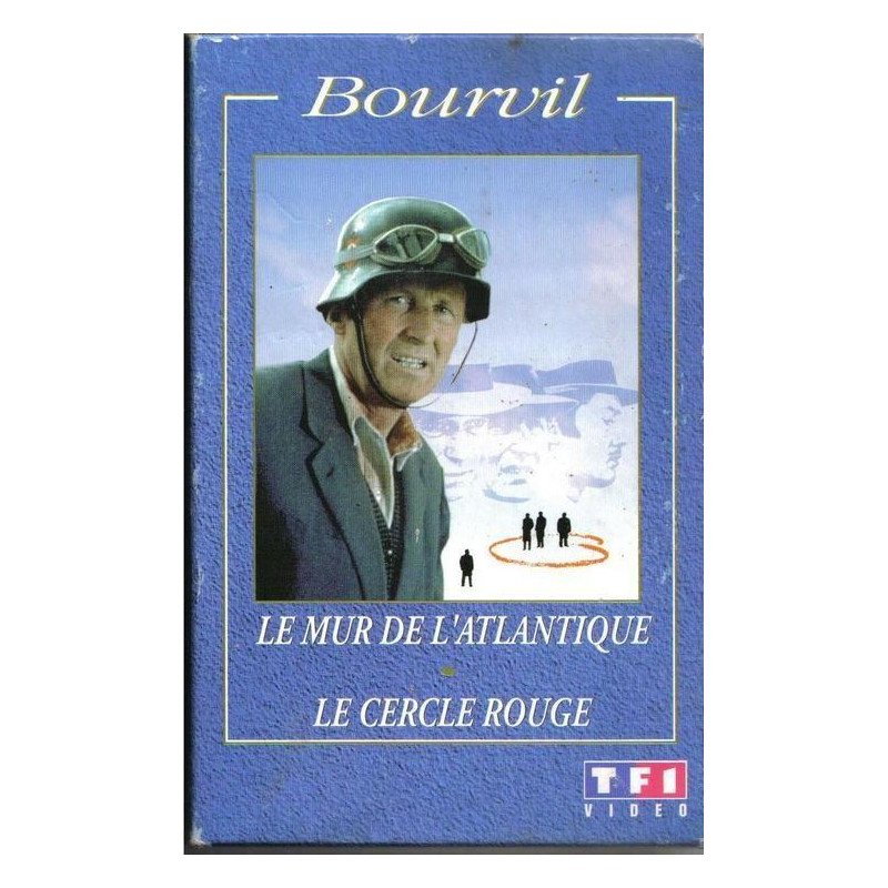 VHS coffret Bourvil le mur de l'atlantique et le cercle rouge