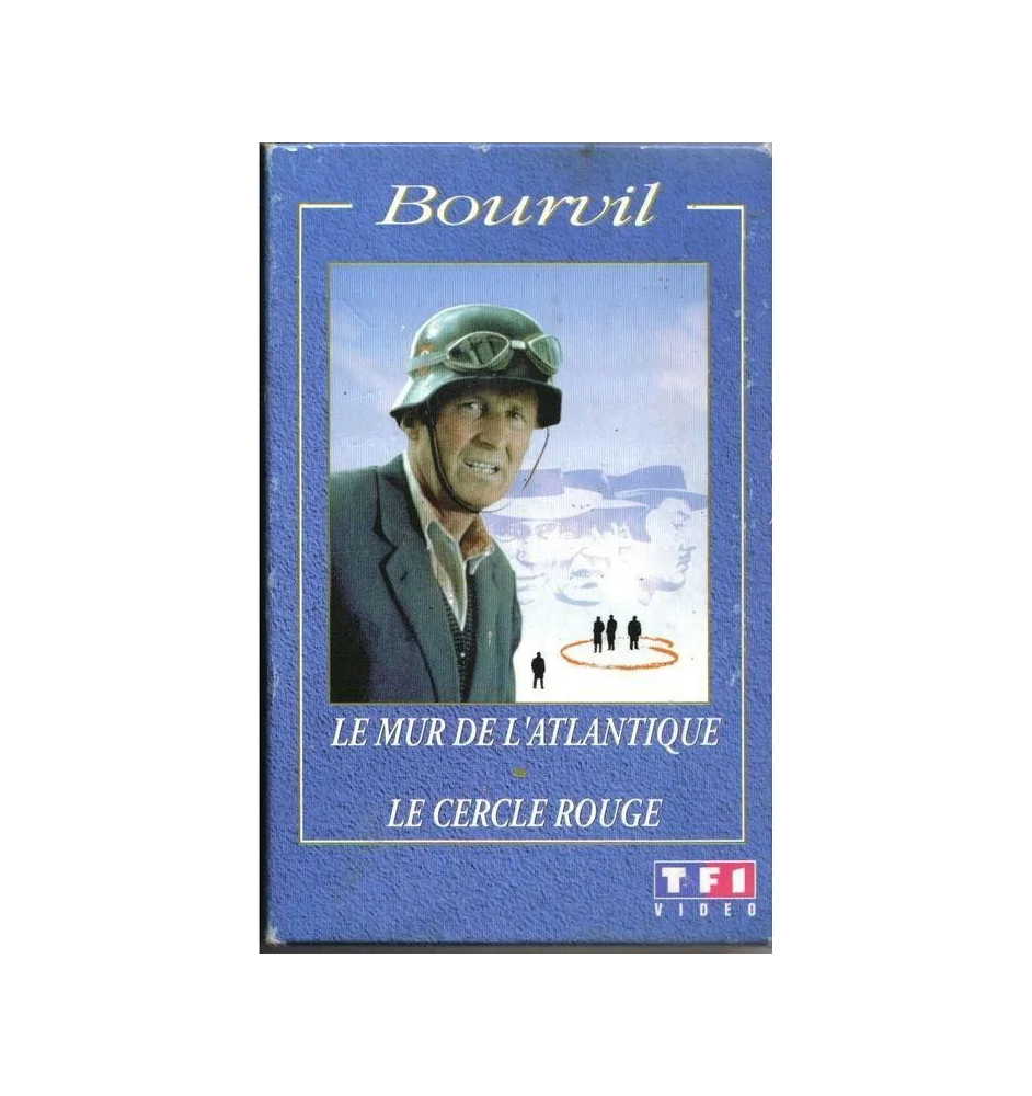 VHS coffret Bourvil le mur de l'atlantique et le cercle rouge