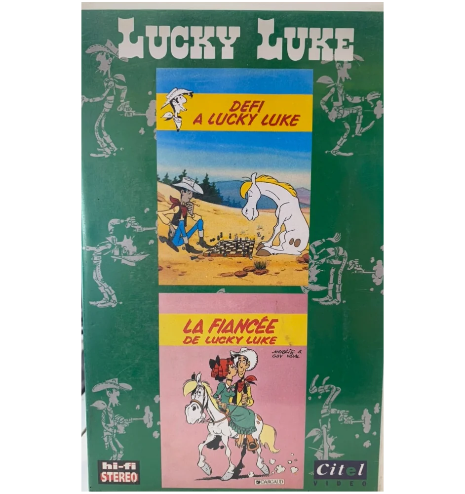 VHS Lucky Luke defi à lucky luke la fiancee de Lucky luke