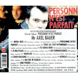 CD Axel Bauer Personne N'est Parfait