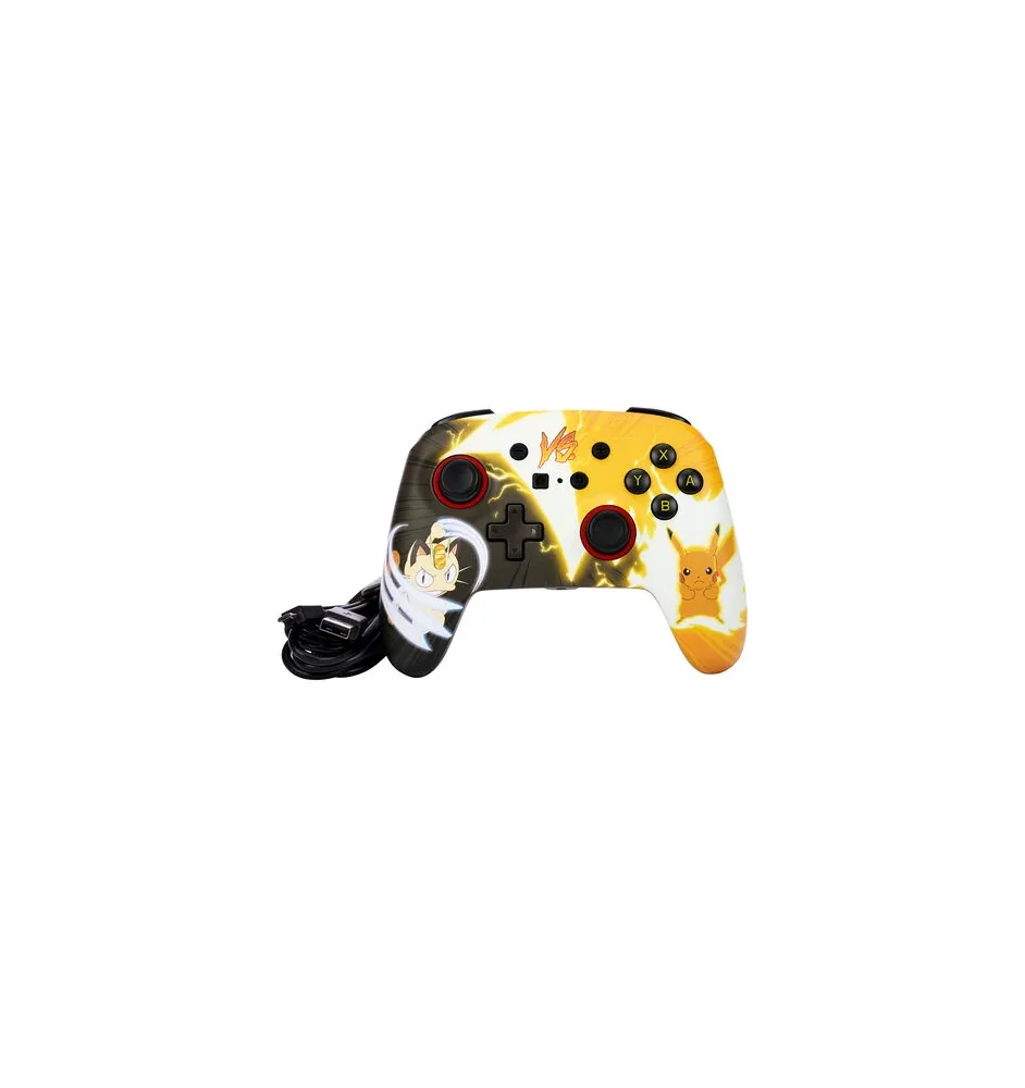 Manette Nintendo Switch Pikachu Vs Miaouss Neuve