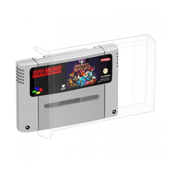 Protection Cristal Box Pour Cartouches Jeux Super Nintendo Snes