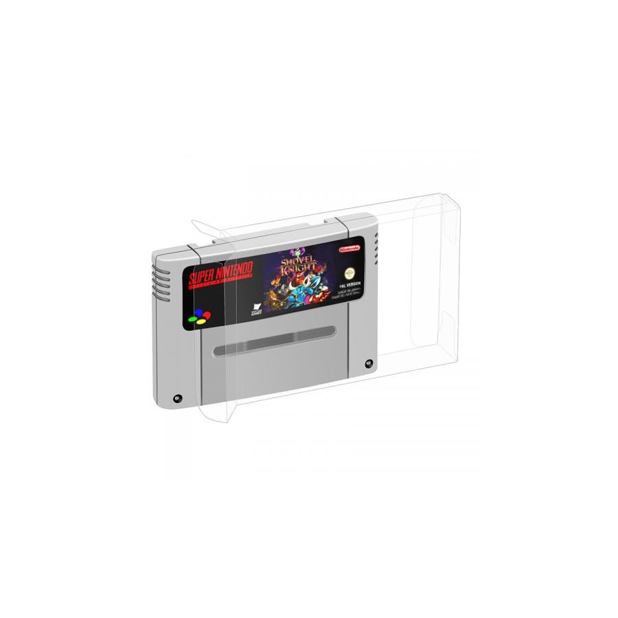 Protection Cristal Box Pour Cartouches Jeux Super Nintendo Snes
