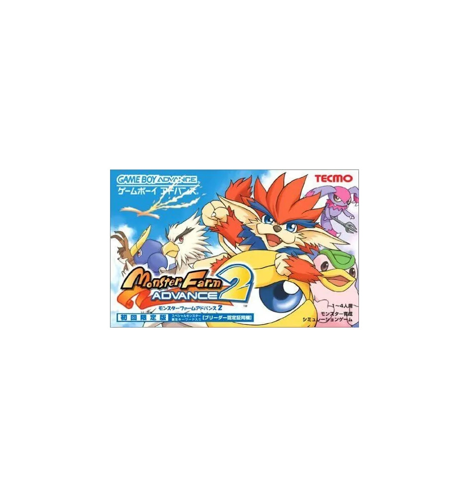 Game Boy Advance Monster Farm 2 Jap Cib