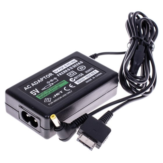 Chargeur secteur PS Vita 1000 & PSP + câble (avec 2 embouts) Neuf