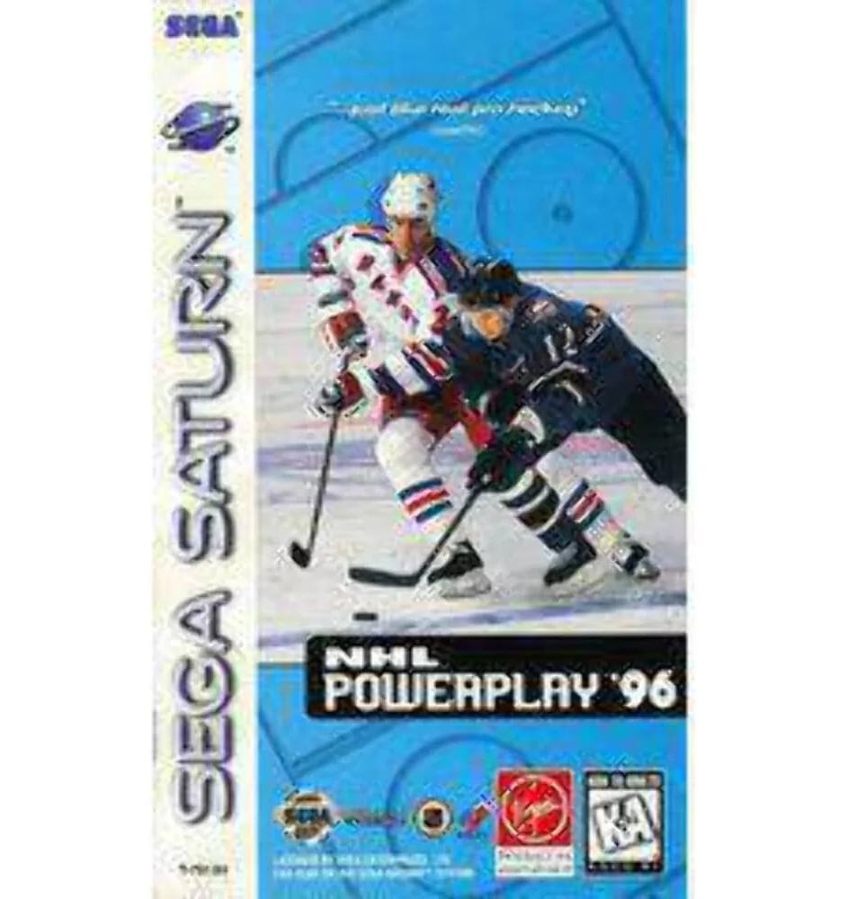 Sega Saturn Nhl Powerplay Loose + Jaquette
