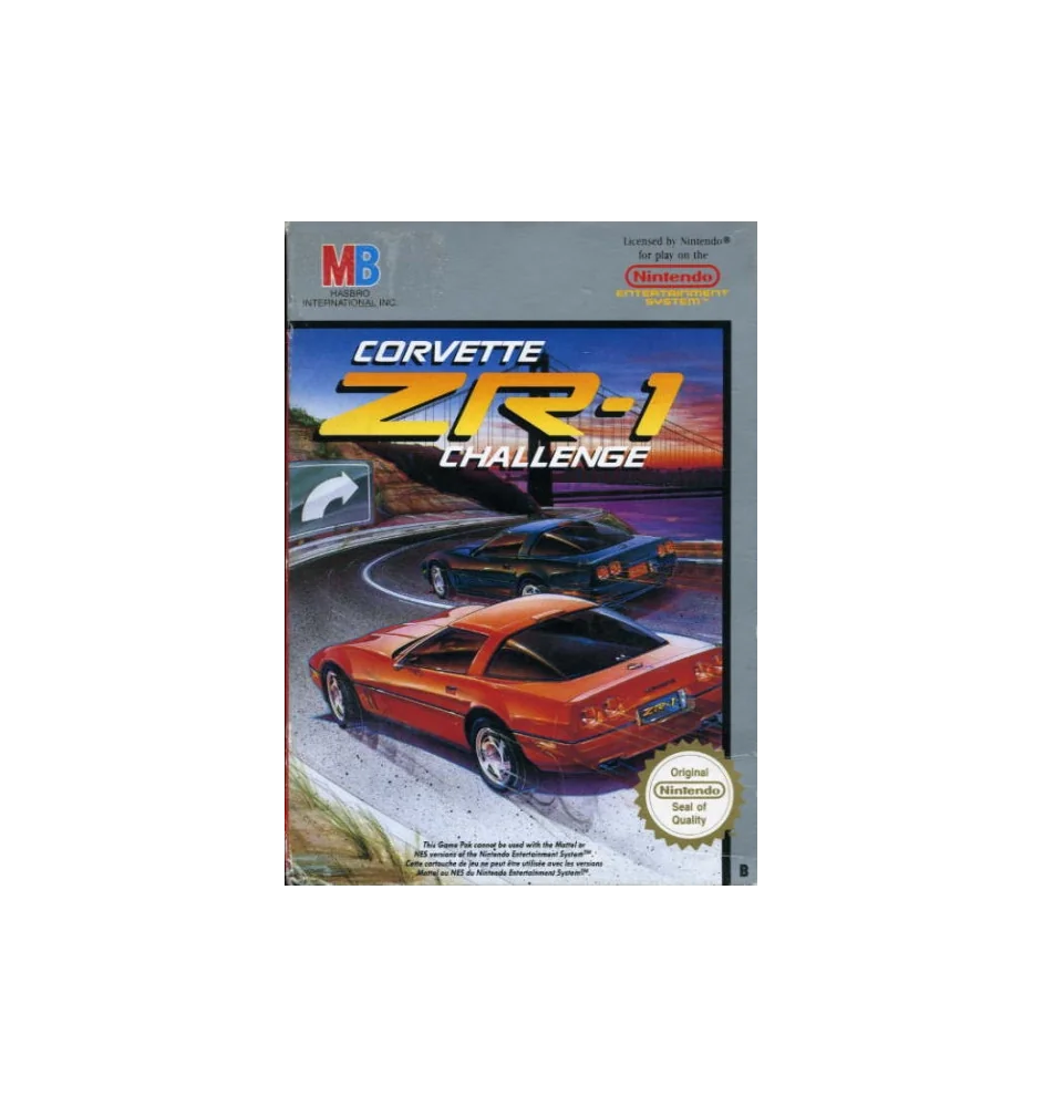 Nes Corvette Zr-1 Challenge Loose + Notice Pal B Fra