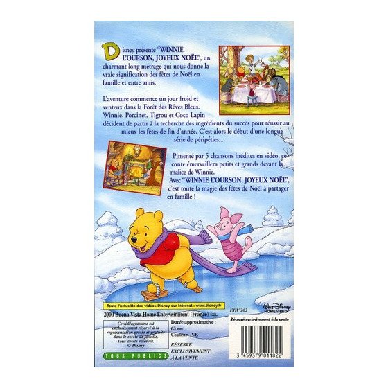 VHS Winnie l'ourson Joyeux Noel