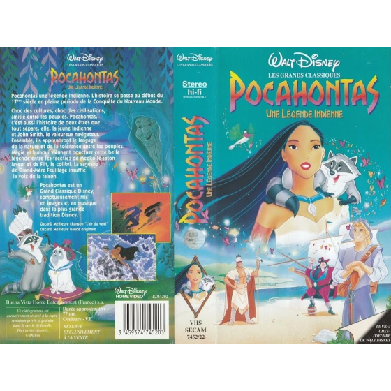 VHS Pocahontas une Legende Indienne