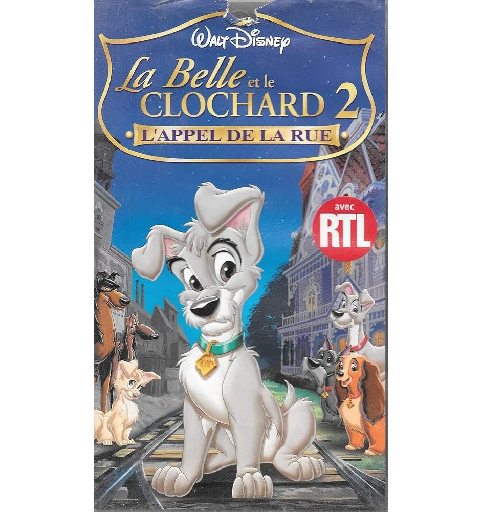 VHS La Belle Et Le Clochard 2 l'appel de la rue