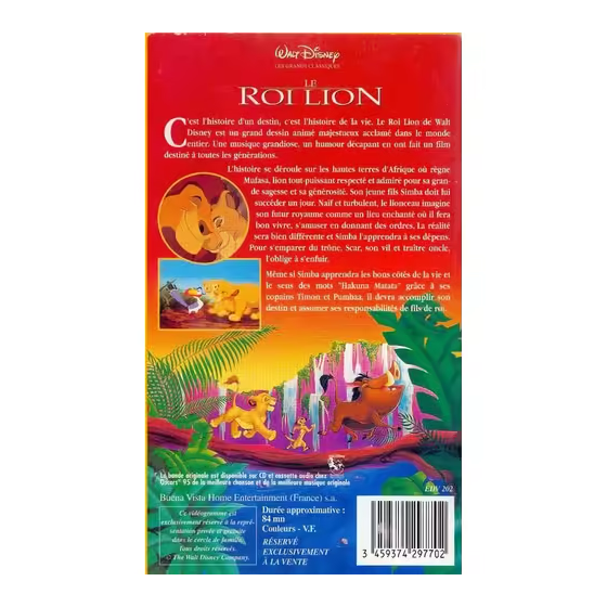 VHS le roi lion