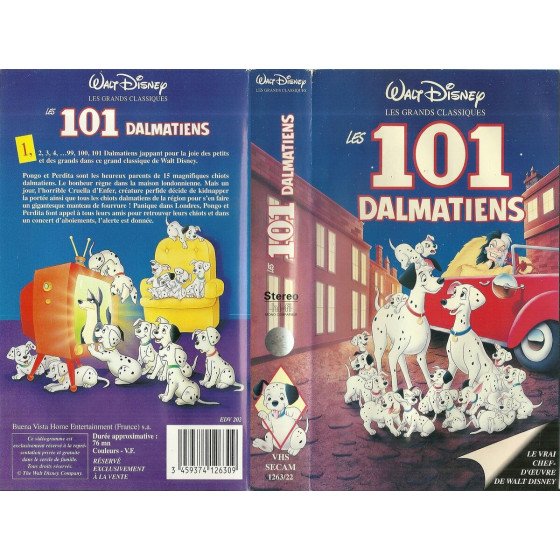 VHS Les 101 Dalmatiens