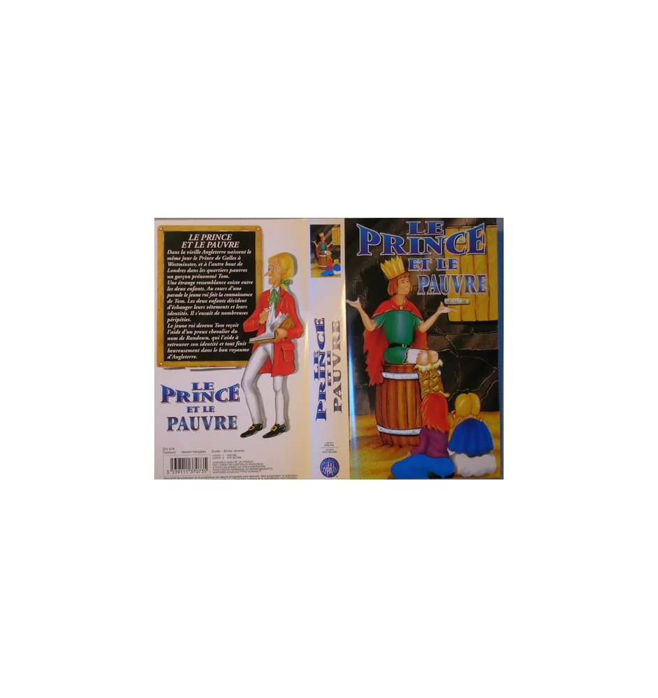 VHS le prince et le pauvre