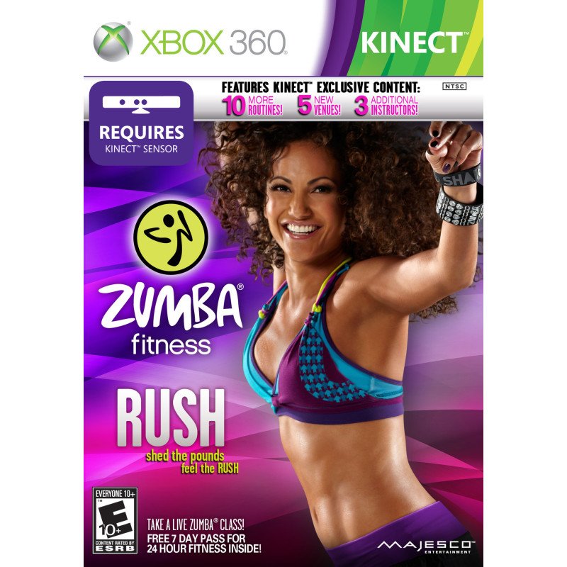 Xbox 360 Kinect Zumba Fitness Rush Cib