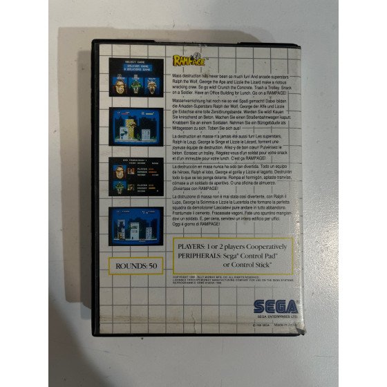 Master System Rampage sn